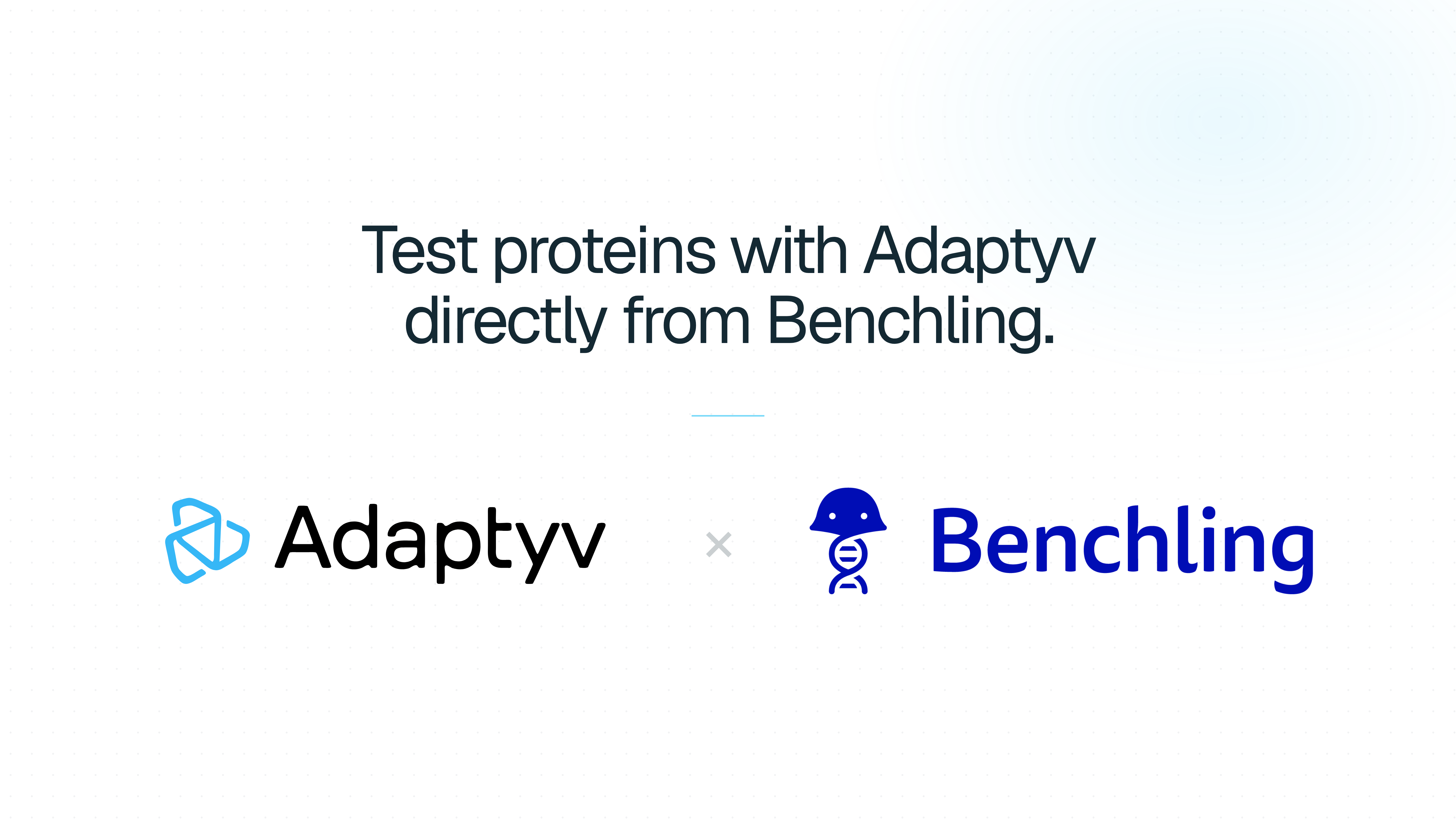Test proteins with Adaptyv directly from Benchling